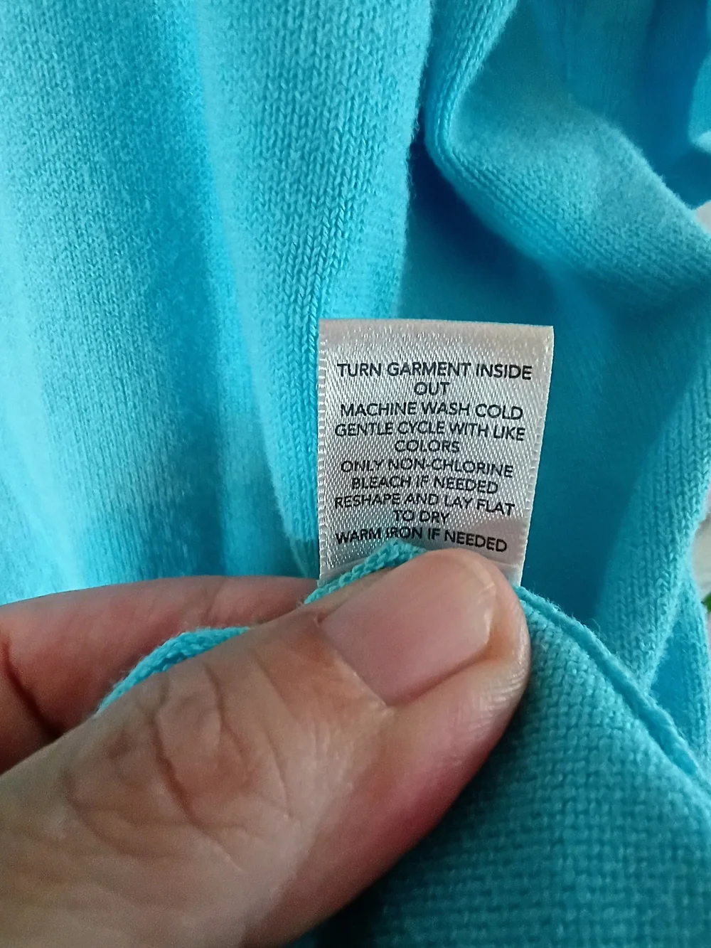 CJ Banks 1X Aqua Blue Button Front Cotton Knit Cardigan Bow Sleeve Sweater Top